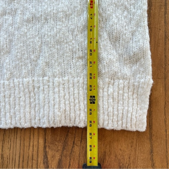 NWT Vince Wool Blend Cream Cowl Turtleneck Sweater Sz XS Cozy Nubby Long Sleeve - Picture 10 of 10